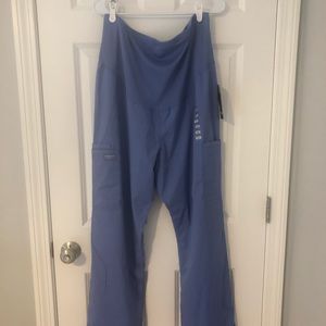 NWT. Cherokee Maternity Light Blue  Scrubs, XL,
